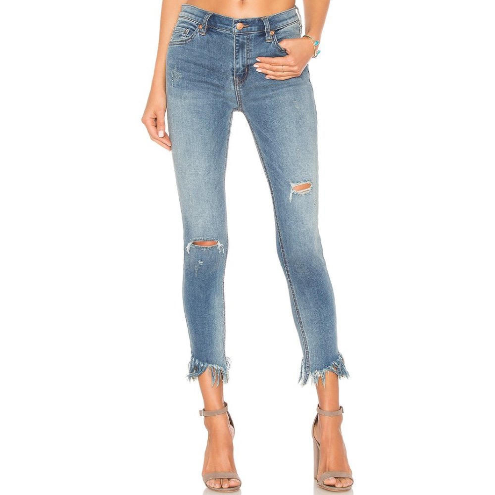 Free People Great Heights Frayed Skinnies | 25